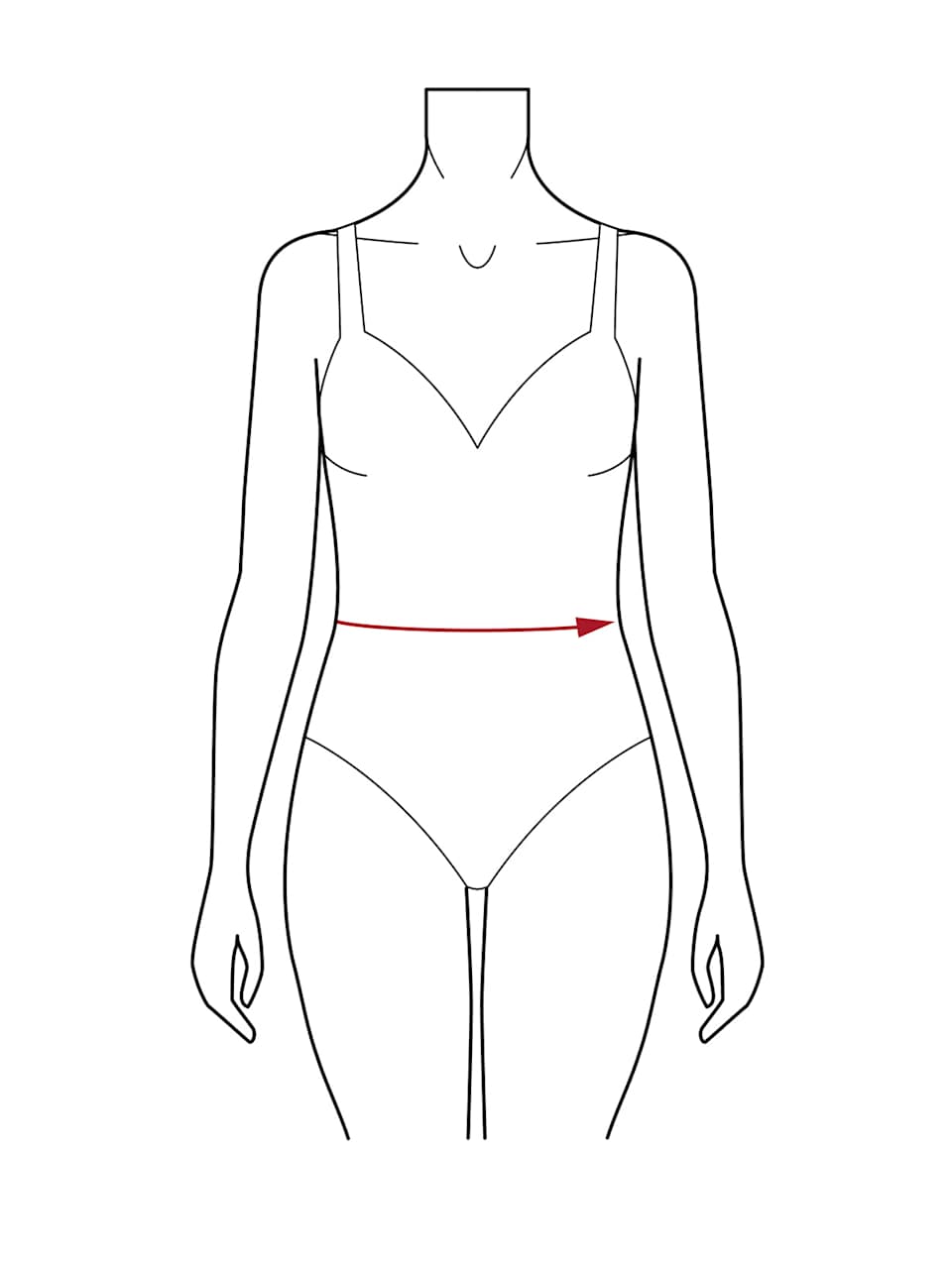 Grafik Figurtyp wenig Taille