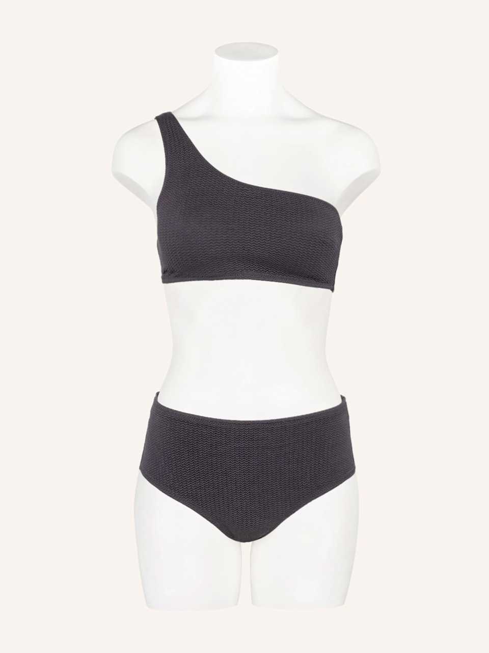 Asymmetrischer Bikini in Dunkelbraun