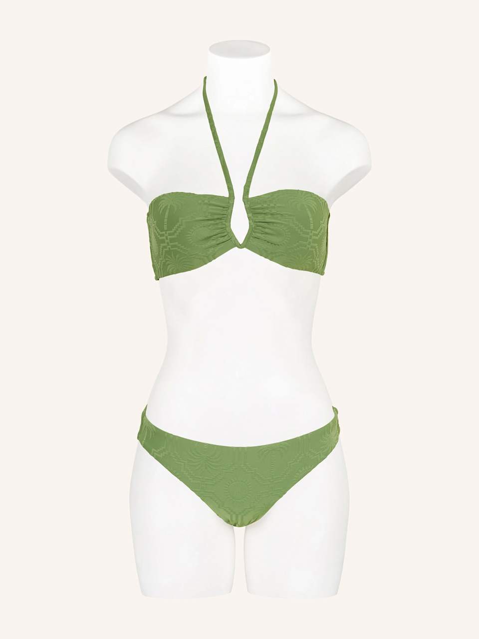 Grüner Bandeau-Bikini