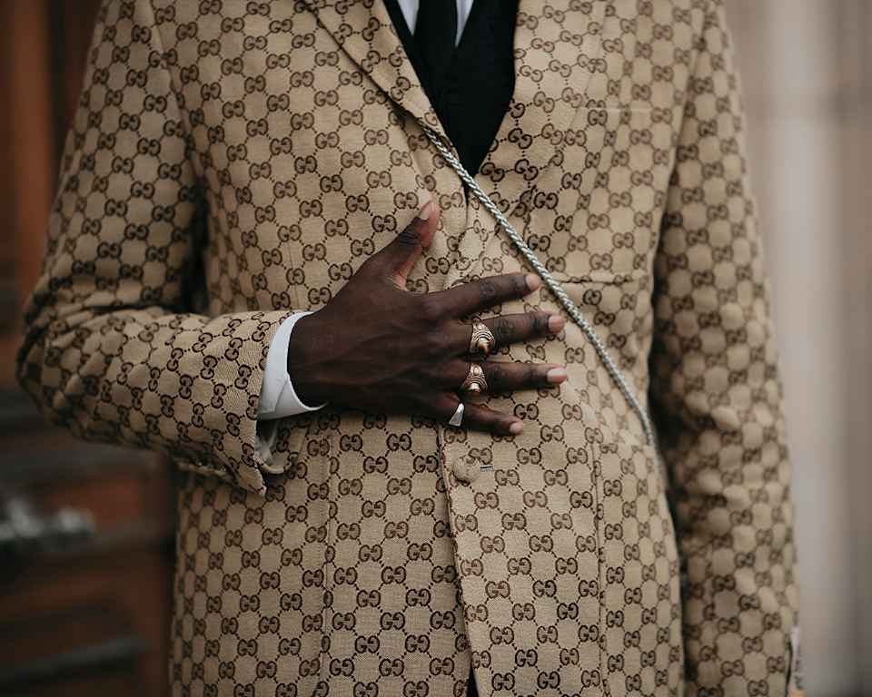 Ausschnitt von einem Herren-Sakko