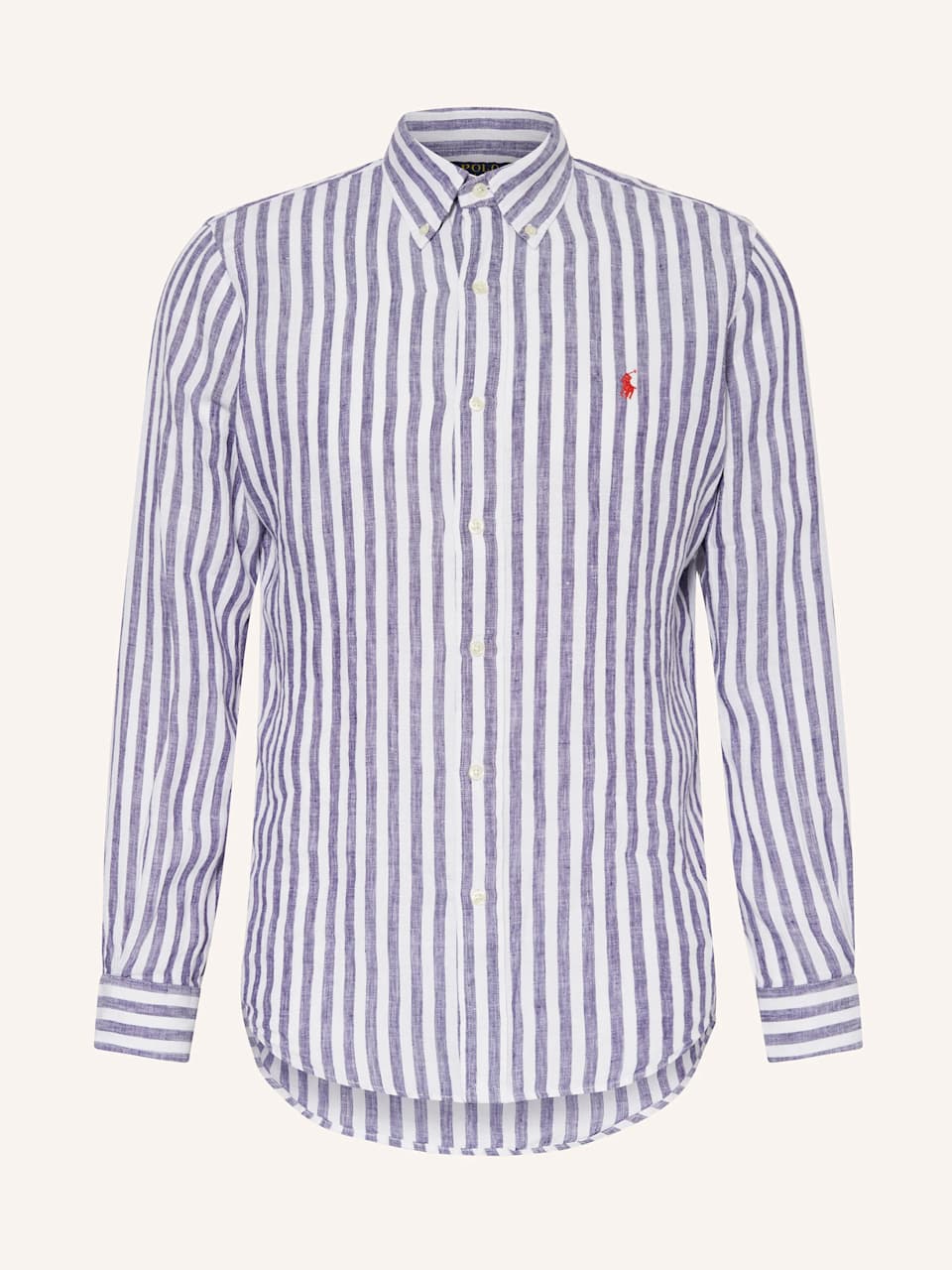 Gestreiftes Leinenhemd für Herren