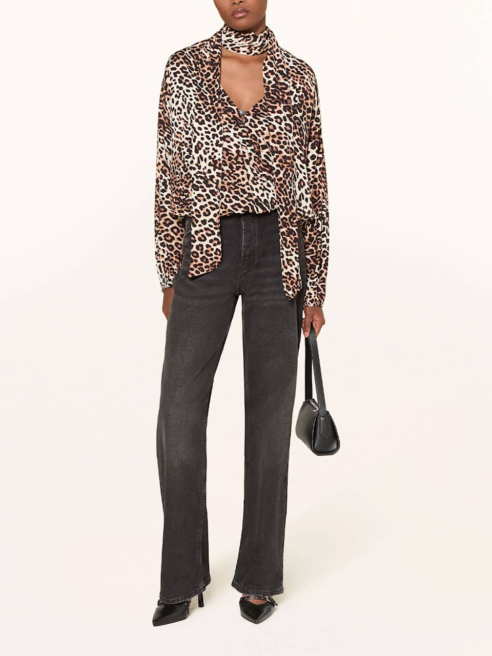 Bluse mit Leo-Muster