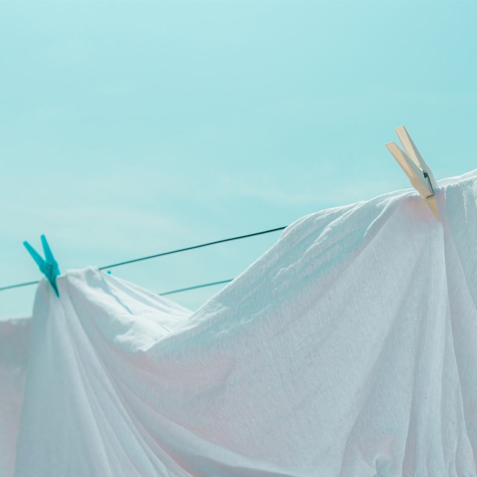 Wäsche trocknen an der Luft