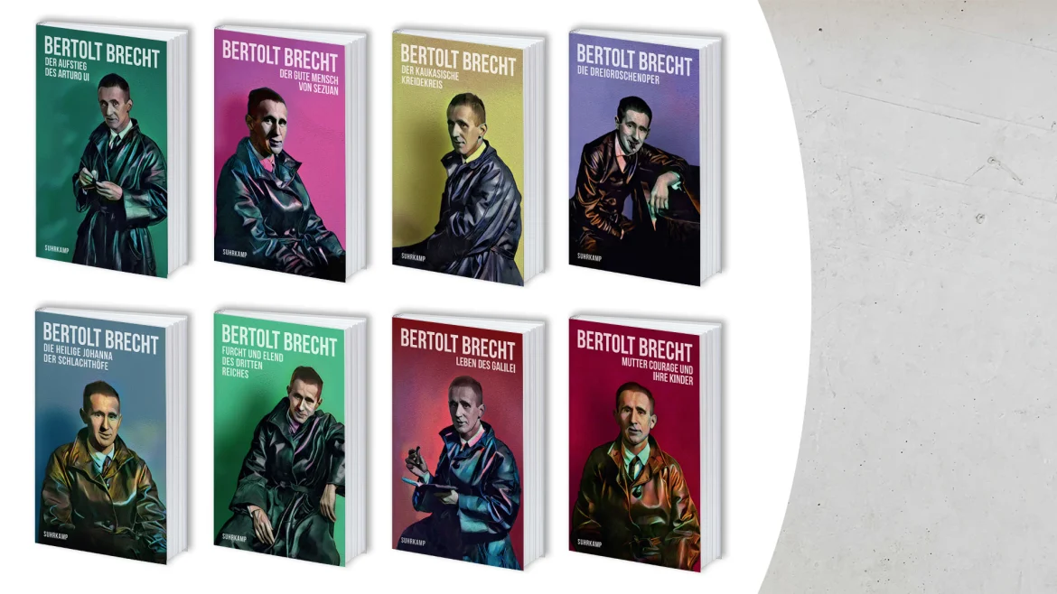 Beitrag zu Bertolt-Brecht-Neuausgaben mit Covern von Burkhard Neie