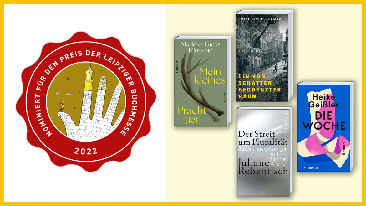 Beitrag zu Preis der Leipziger Buchmesse 2022: Vier Nominierte aus unserem Haus
