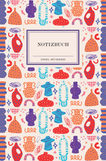 Notizbuch Insel-Bücherei »Kunterbunte Vasen retro«