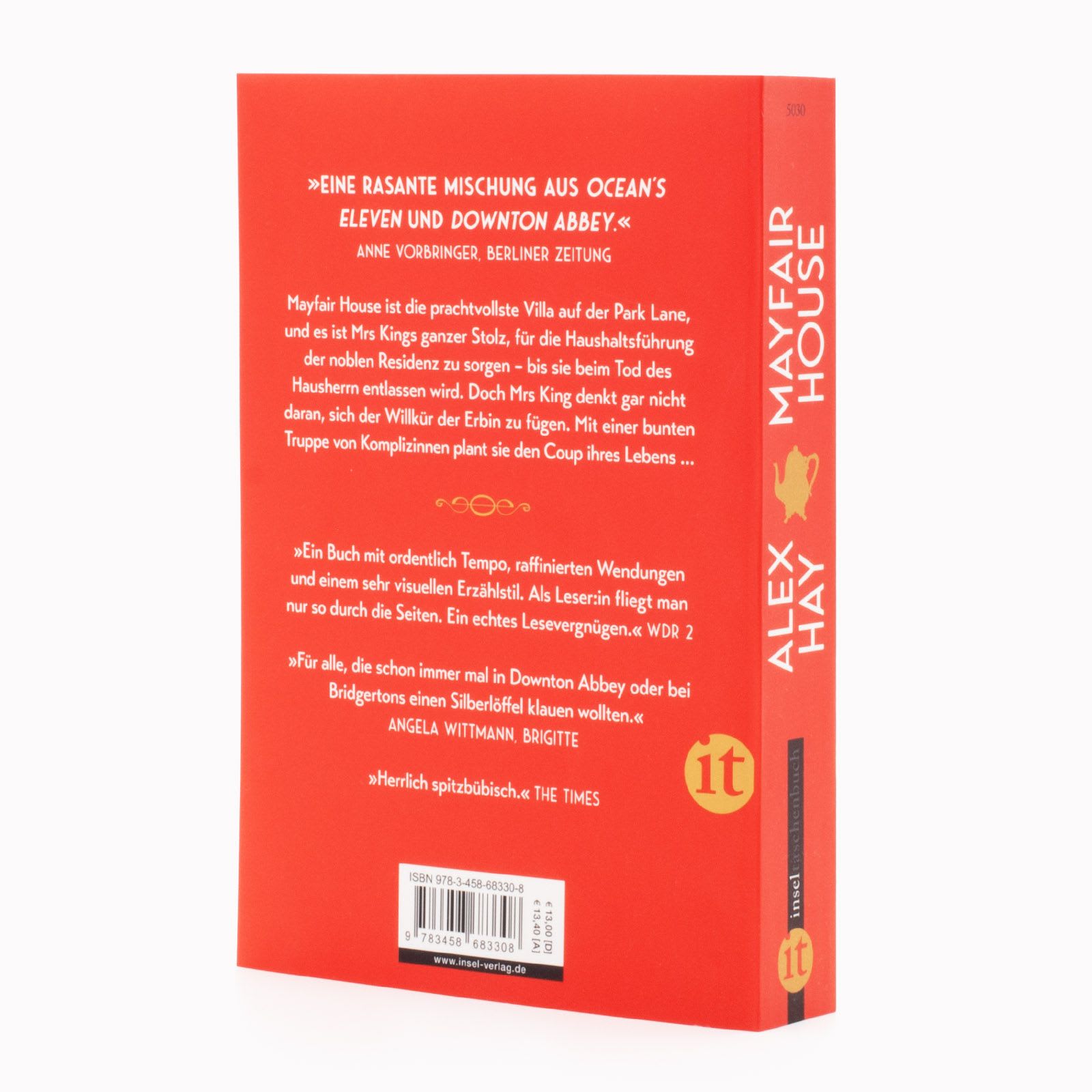 das Taschenbuch »Mayfair House« von Alex Hay von hinten