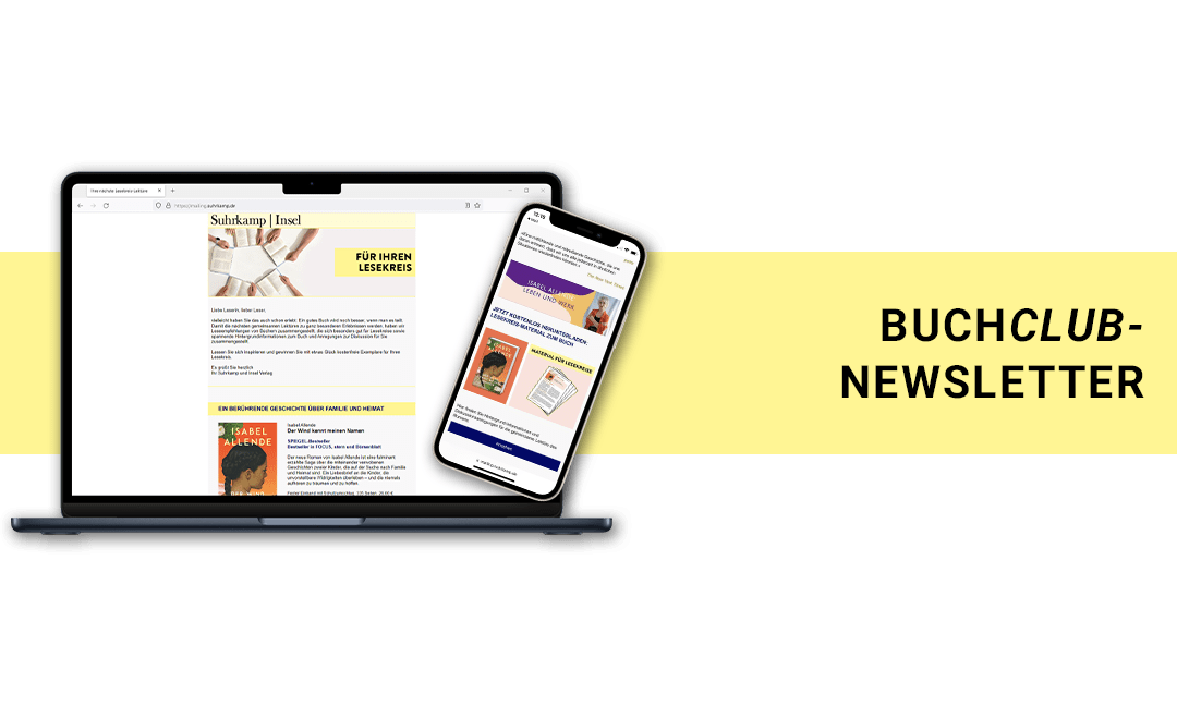 Teaser mit Link zum BuchClub-Newsletter