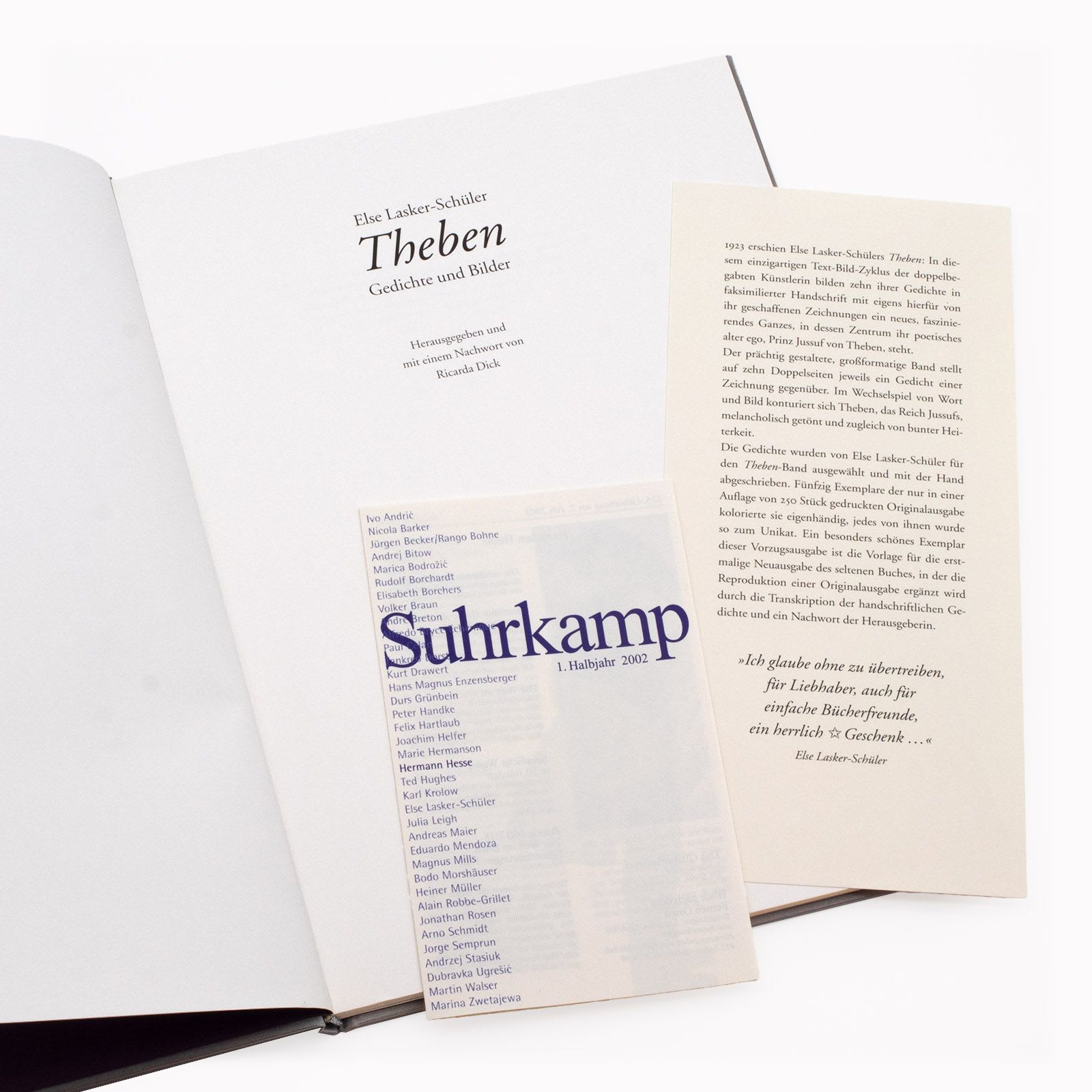 Foto des Buchs »Theben« von Else Lasker-Schüler