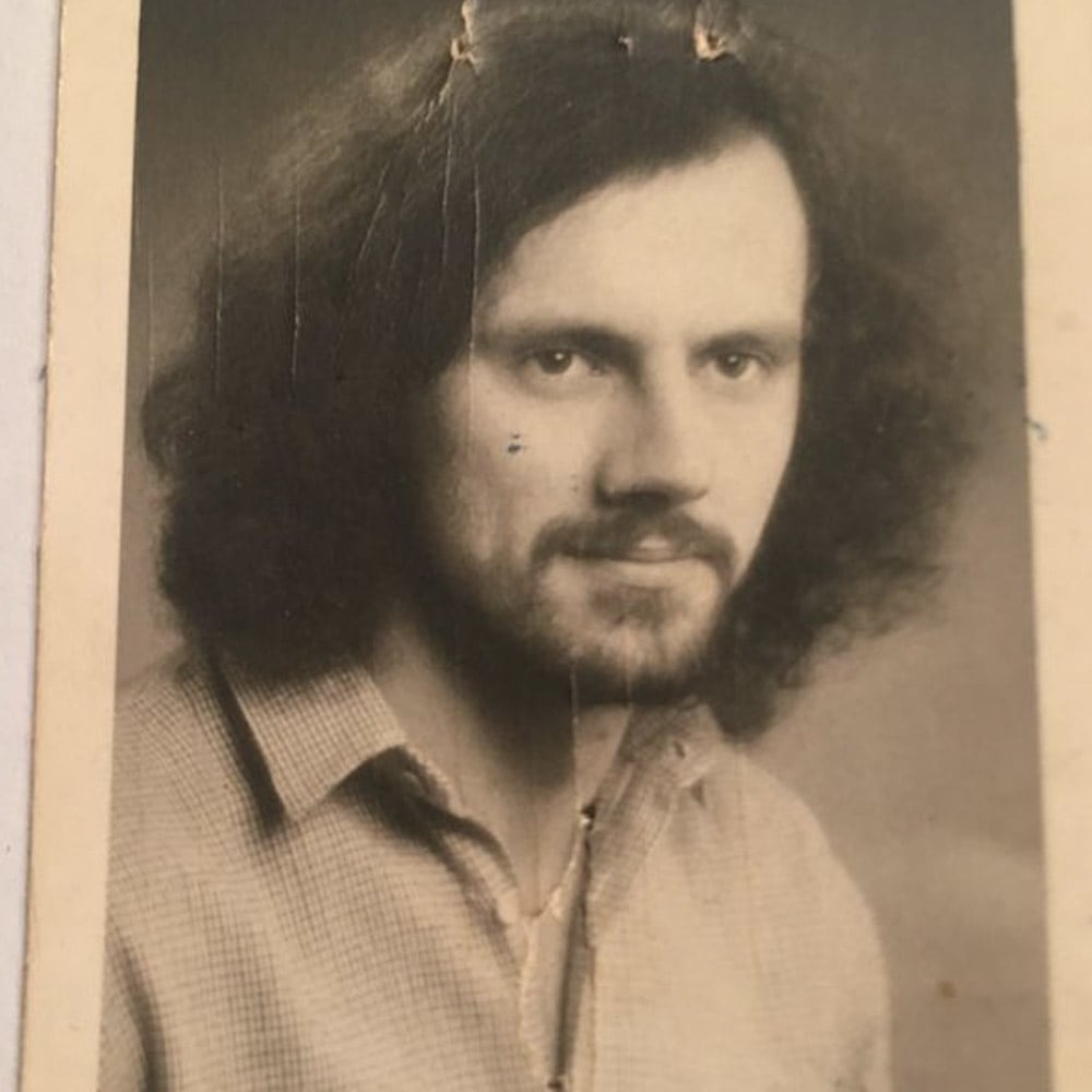 Studentenausweis von einem jungen Andreas Pflüger, Foto in Sepia