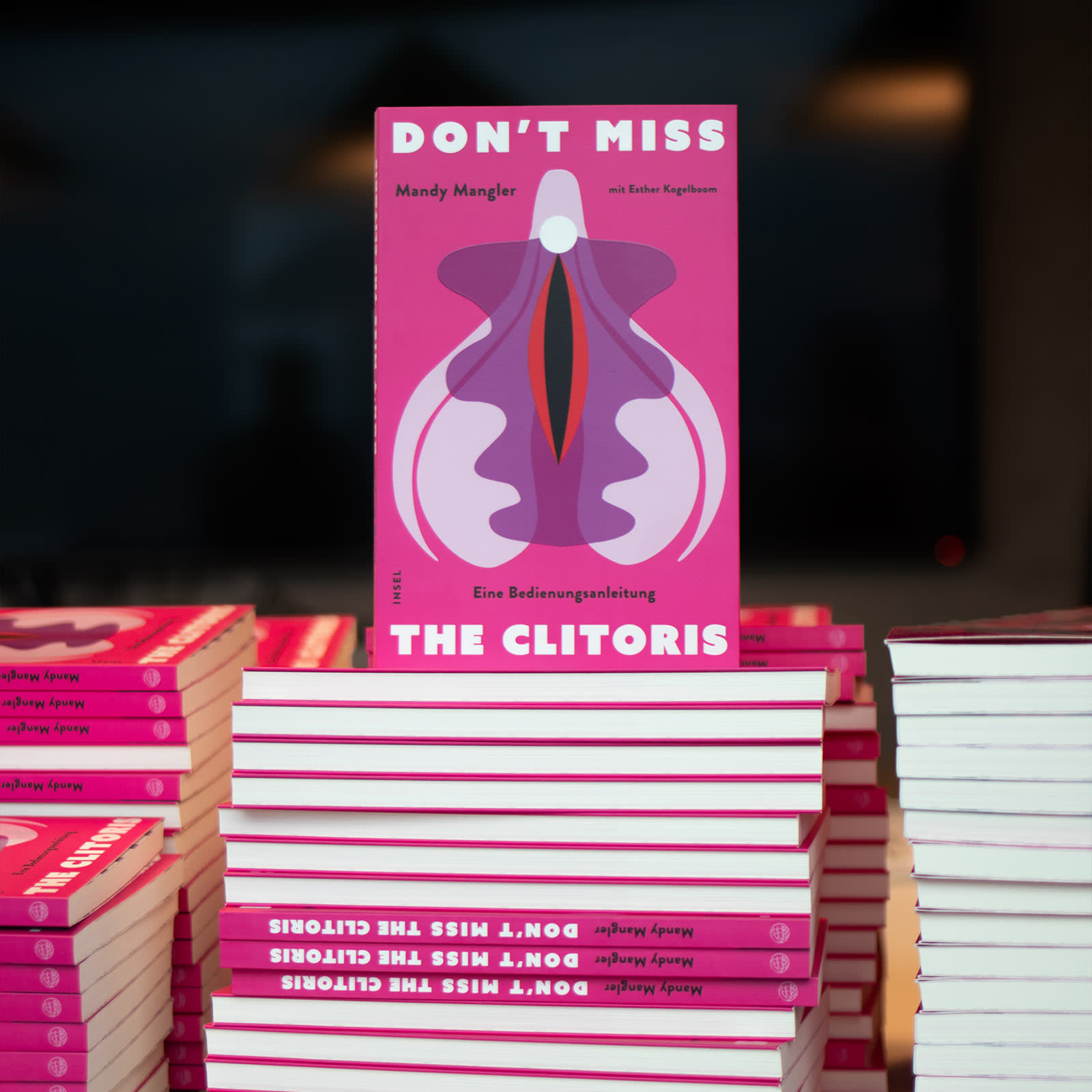 Ein Stapel mit Büchern. 