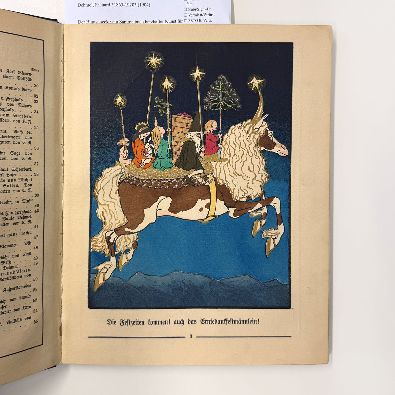 »Der Buntscheck«, abgebildet in dem Insel-Bücherei-Band »Kinderbuchwelten«