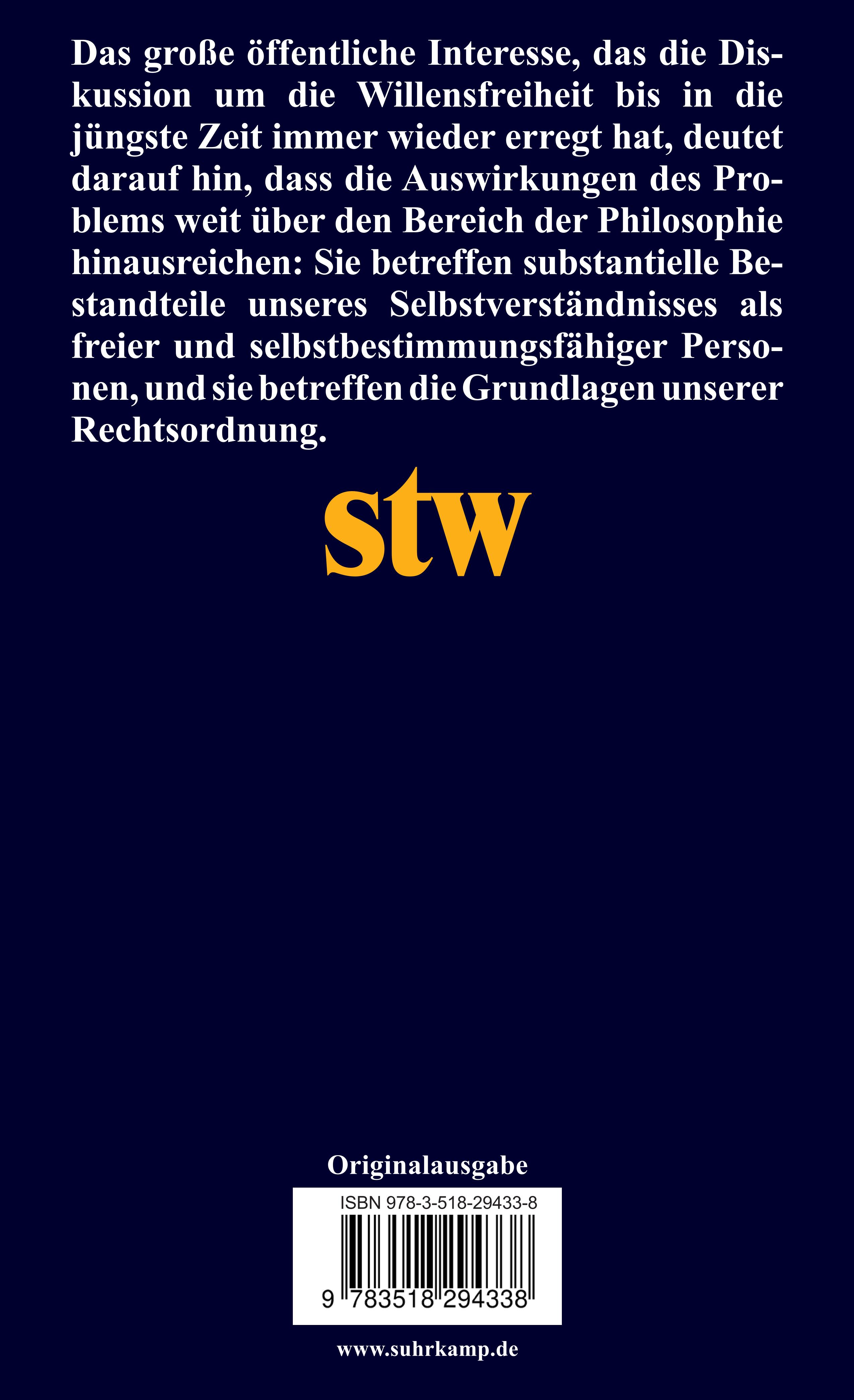 Willensfreiheit und rechtliche Ordnung. Buch von Ernst Willensfreiheit und rechtliche Ordnung. Buch von Ernst