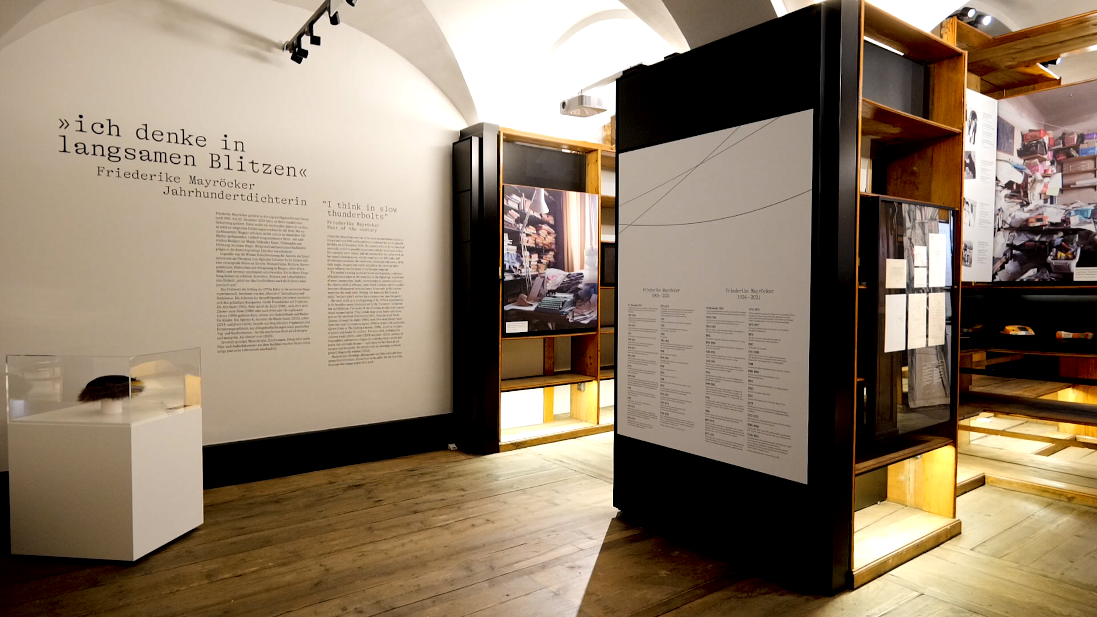 Ausstellungsansicht Literaturmuseum der Österreichischen Nationalbibliothek, Wien