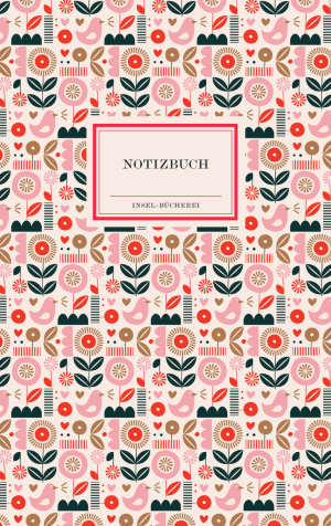 Notizbuch Insel-Bücherei »Puderrosa Blumen retro«