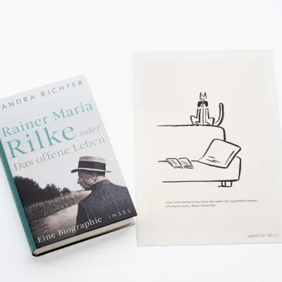 U1 zu Aktionspaket »Rilke und die Katzen« mit Buch und signiertem Kunstdruck