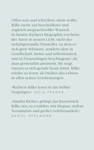 u4 zu Rainer Maria Rilke oder Das offene Leben