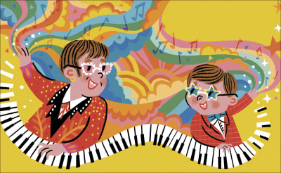 innenabbildung zu Elton John – Little People, BIG DREAMS (Deutsche Ausgabe)