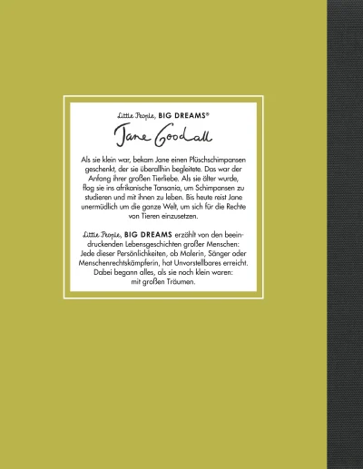 u4 zu Little People, Big Dreams – Jane Goodall