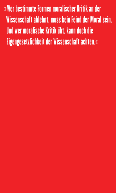 u4 zu Wissenschaftsfreiheit und Moral