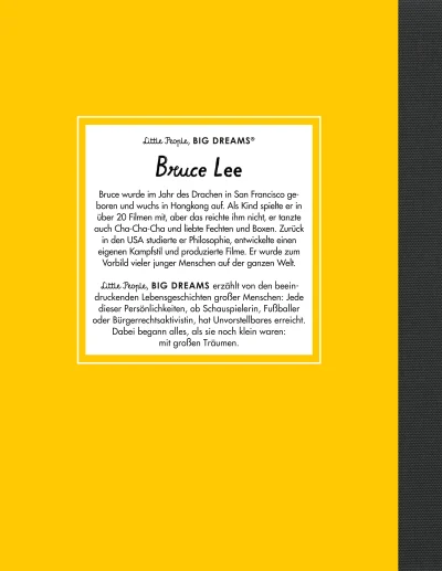 u4 zu Bruce Lee – Little People, BIG DREAMS (Deutsche Ausgabe)