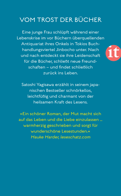 u4 zu Die Tage in der Buchhandlung Morisaki - Roman (Bücherliebe in Tokio 1)