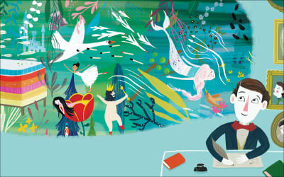 innenabbildung zu Little People, Big Dreams – Hans Christian Andersen