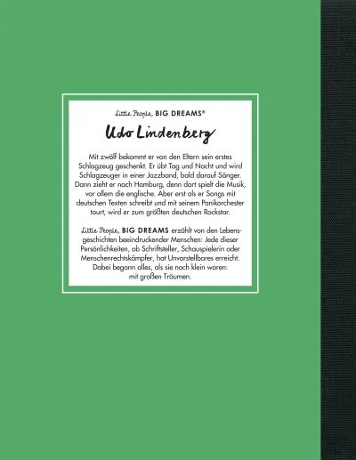 u4 zu Little People, Big Dreams – Udo Lindenberg