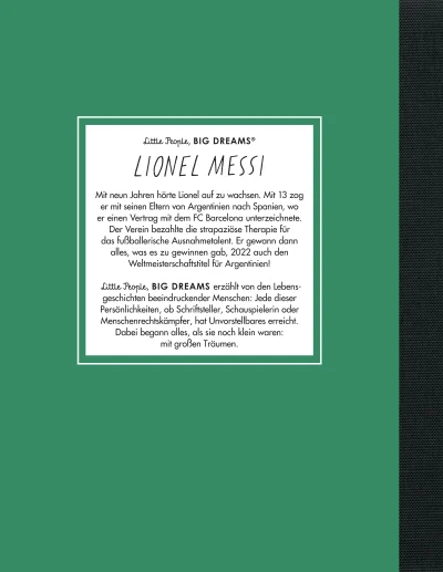 u4 zu Lionel Messi – Little People, BIG DREAMS (Deutsche Ausgabe)