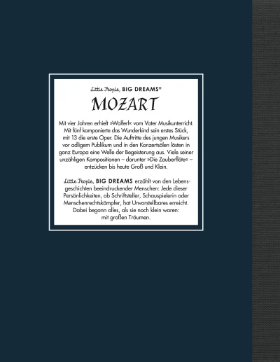 u4 zu Little People, Big Dreams – Wolfgang Amadeus Mozart