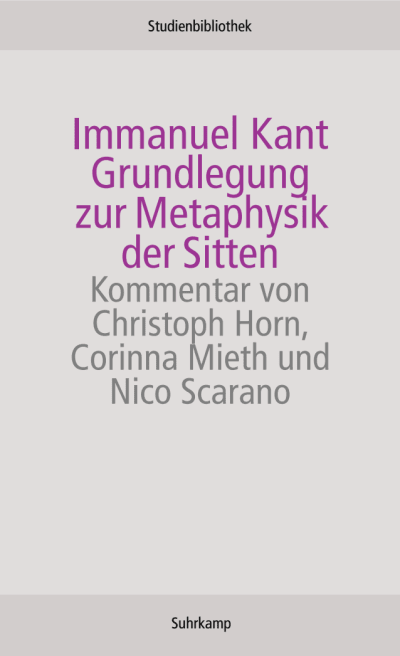 U1 zu Grundlegung zur Metaphysik der Sitten