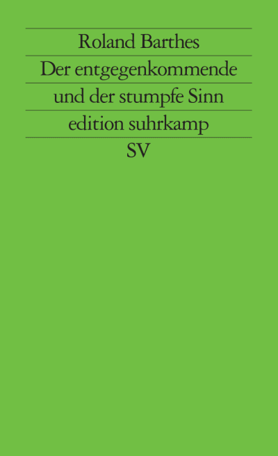 U1 zu Der entgegenkommende und der stumpfe Sinn