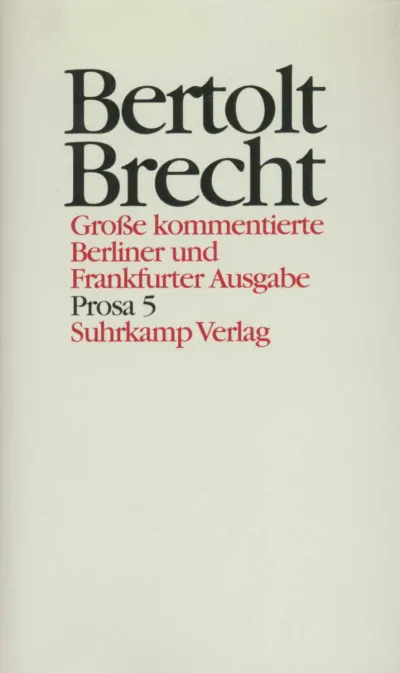 U1 zu Werke. Große kommentierte Berliner und Frankfurter Ausgabe. 30 Bände (in 32 Teilbänden) und ein Registerband