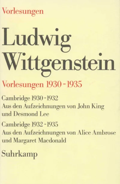 U1 zu Vorlesungen 1930–1935