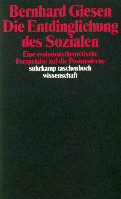 U1 zu Die Entdinglichung des Sozialen