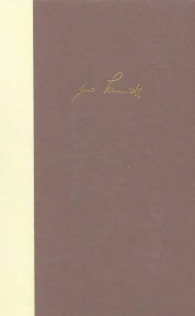 U1 zu Bargfelder Ausgabe. Werkgruppe III: Essays und Biographisches
