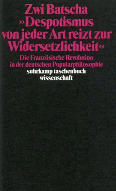 U1 zu »Despotismus von jeder Art reizt zur Widersetzlichkeit«