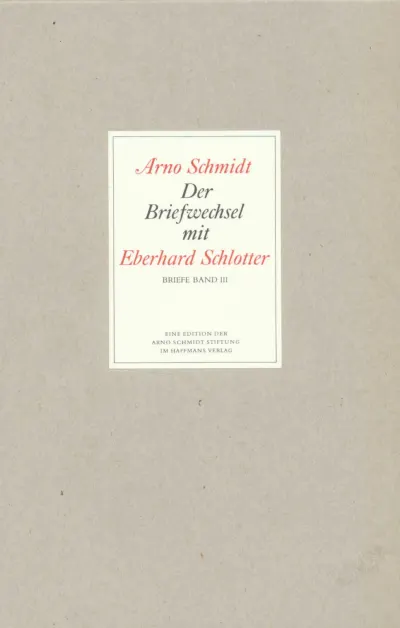 U1 zu Bargfelder Ausgabe. Briefe von und an Arno Schmidt