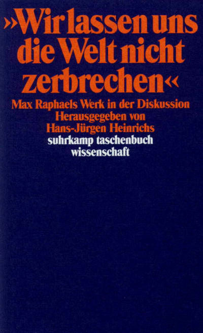 U1 zu »Wir lassen uns die Welt nicht zerbrechen ...«
