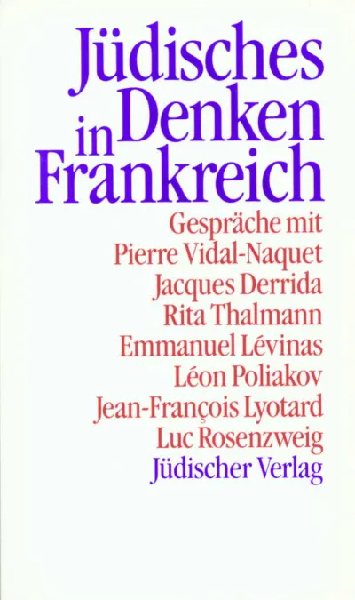U1 zu Jüdisches Denken in Frankreich