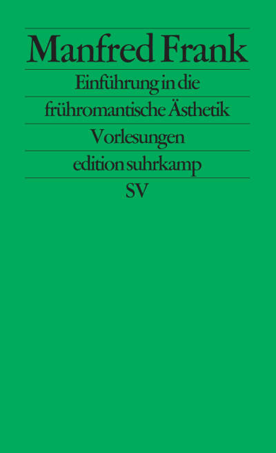 U1 zu Einführung in die frühromantische Ästhetik