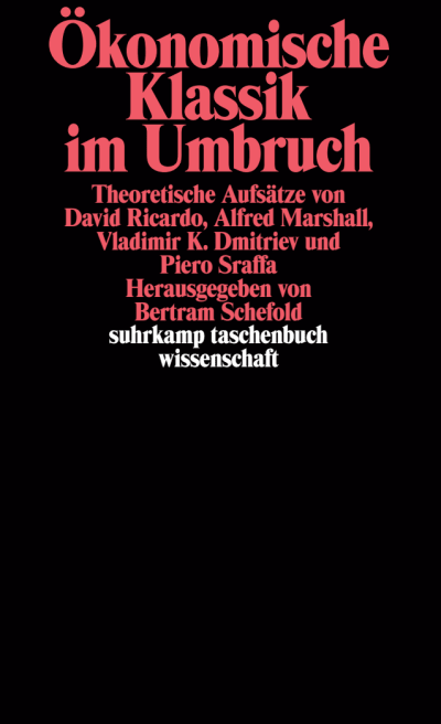 U1 zu Ökonomische Klassik im Umbruch