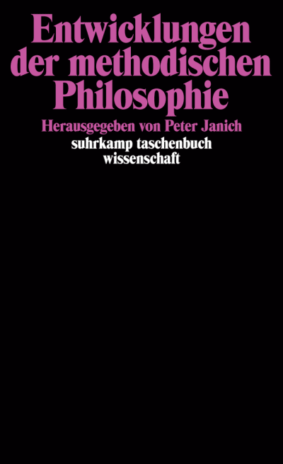 U1 zu Entwicklungen der methodischen Philosophie