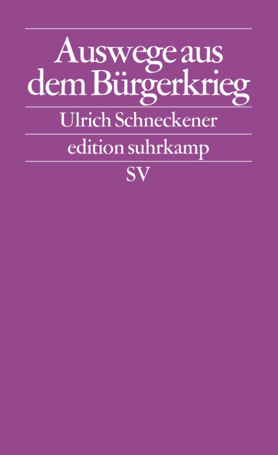 U1 zu Auswege aus dem Bürgerkrieg