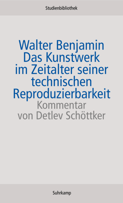U1 zu Das Kunstwerk im Zeitalter seiner technischen Reproduzierbarkeit