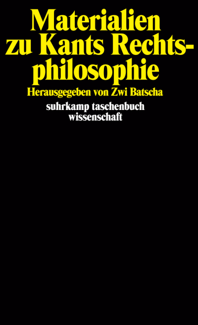 U1 zu Materialien zu Kants Rechtsphilosophie