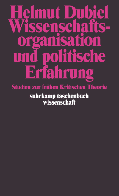 U1 zu Wissenschaftsorganisation und politische Erfahrung