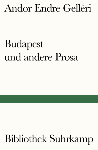 U1 zu Budapest und andere Prosa