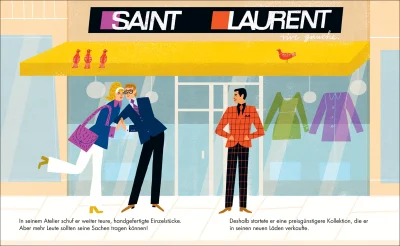 innenabbildung zu Yves Saint Laurent – Little People, BIG DREAMS (Deutsche Ausgabe)