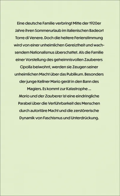 u4 zu Mario und der Zauberer